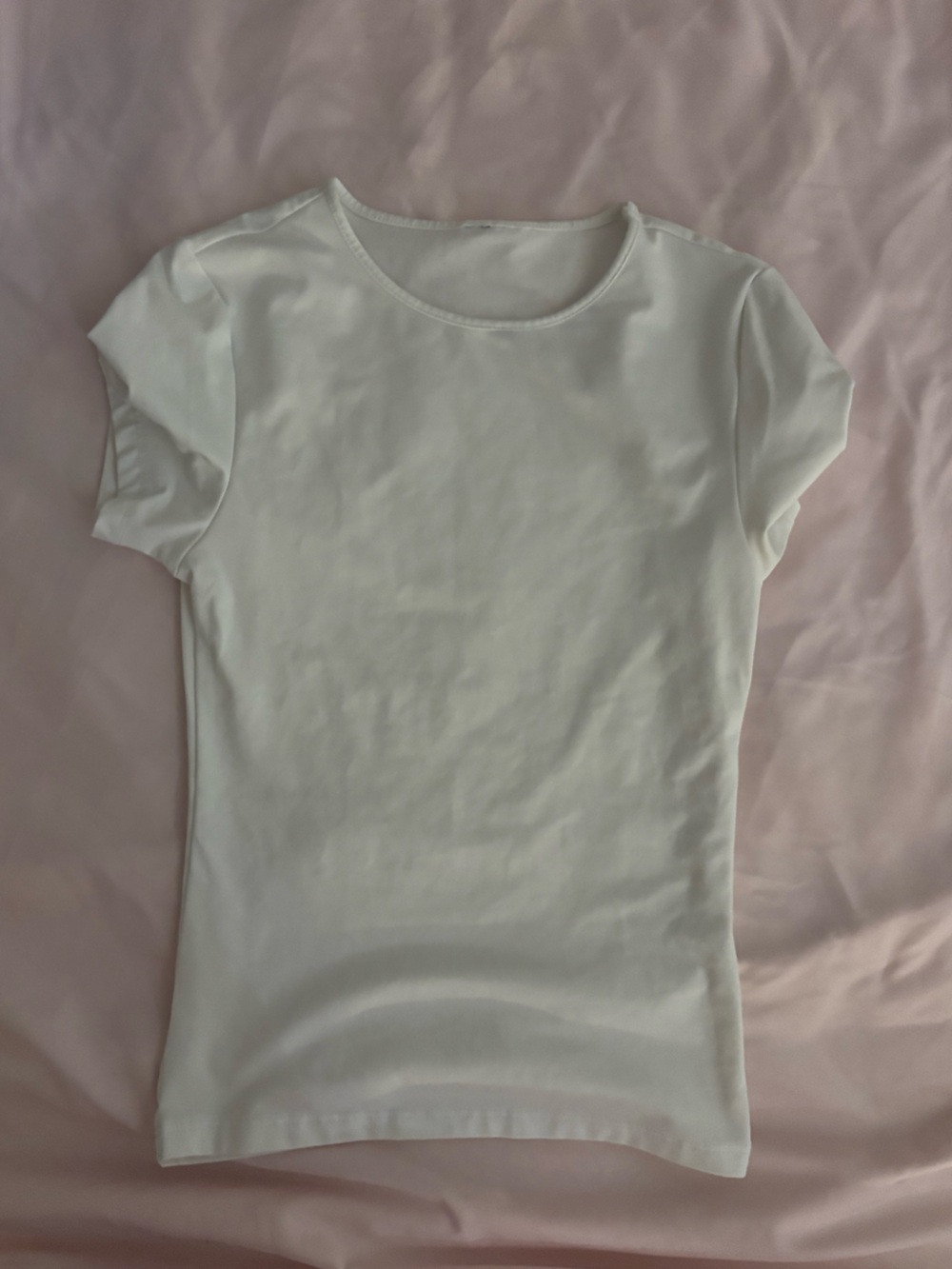 Garage Short Sleeve Tee White Baby Tee